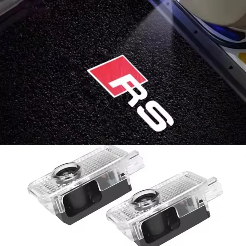 

2PCS Led Car Door logo Welcome Light For Audi A4 B5 B6 B7 B8 B9 A1 A3 8V 8P 8L A6 C7 A5 A7 A8 Q3 Q5 Q7 TT S3 S6 Sline Quattro