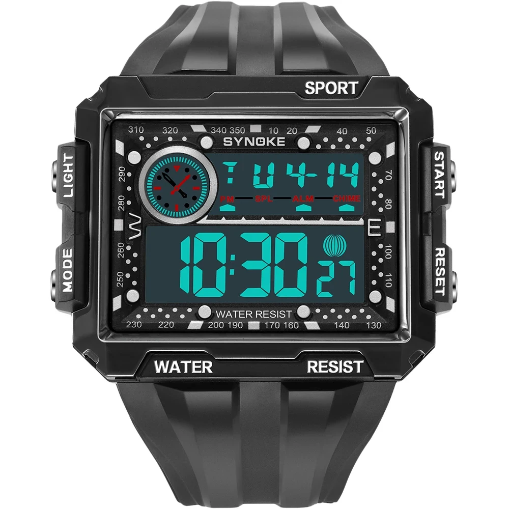 Men Digital Watches 50M Waterproof Army Military Watch Electronic Sports Mens Wristwatches