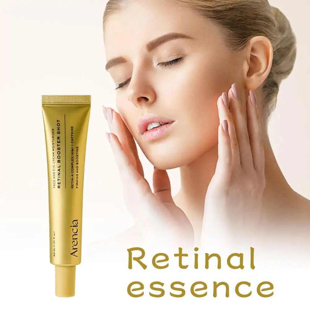 Suero Retinal Reductor de Poros, Esencia Reafirmante Instantánea con Cafeína, Tratamiento Suavizante de la Textura de la Piel, Repara Líneas Finas, Potenciador Facial