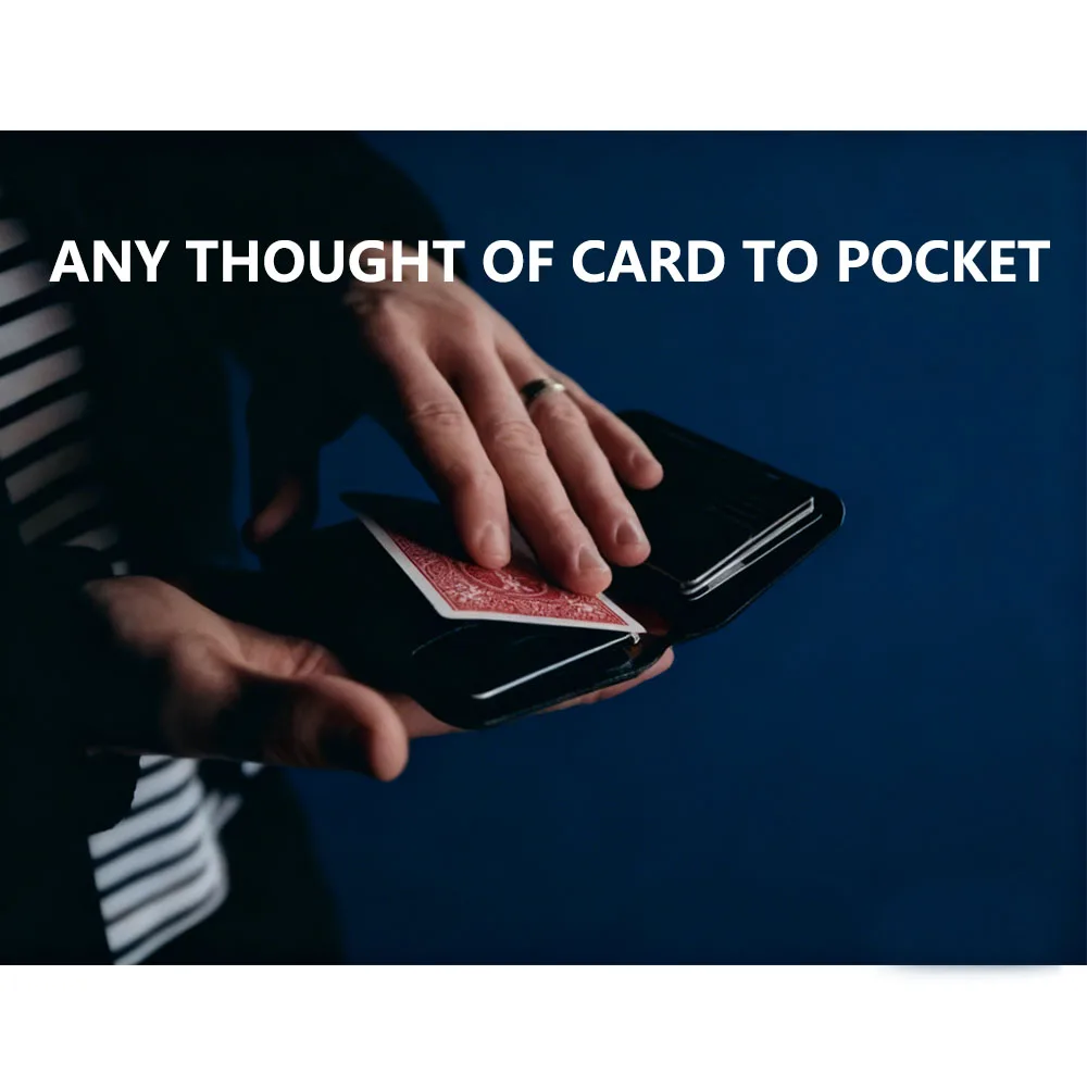 

ANY THOUGHT OF CARD TO POCKET Christian Grace Gimmicks Deck Vanish From Hands Appear in Pocket Close up Magic Street Props