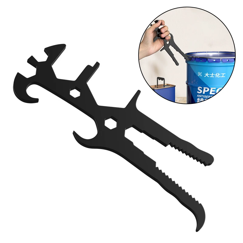 Multi-functional Bucket Opener Ergonomic Lid Opening Wrench Versatile Tool For Effortless Lid Removal Screw Driving