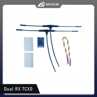BAYCK 915Mhz 868MHz Dual Core RX TCXO ELRS 915 Receiver Long-range Receiver with 2 Antenna for FPV Drone Racing BAYCKRC