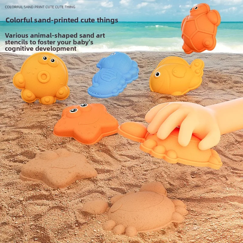 Novo conjunto de brinquedos de praia para crianças, praia, areia, água, balde de praia, escavação de areia, pá, ferramentas de praia