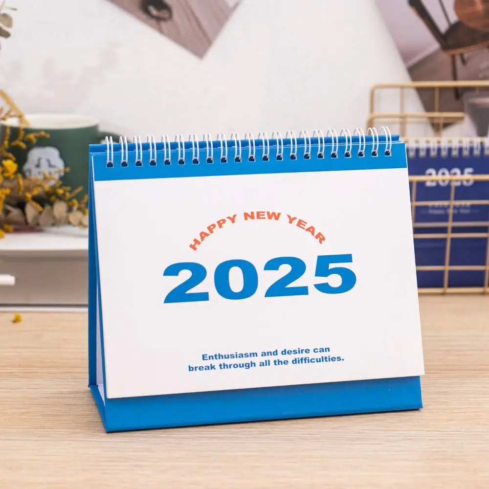 

Standing Flip 2025 English Desk Calendar Table Schedule Desktop Calendar Planning Daily Monthly Table Planner