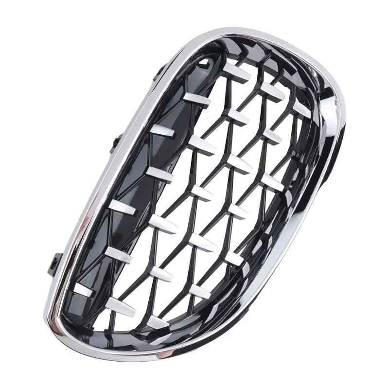 

Front Kidney Grille Grill Chrome Diamond Style For -BMW 5-Series E60 E61 5 Series 520I 535I 550I 2004-2009