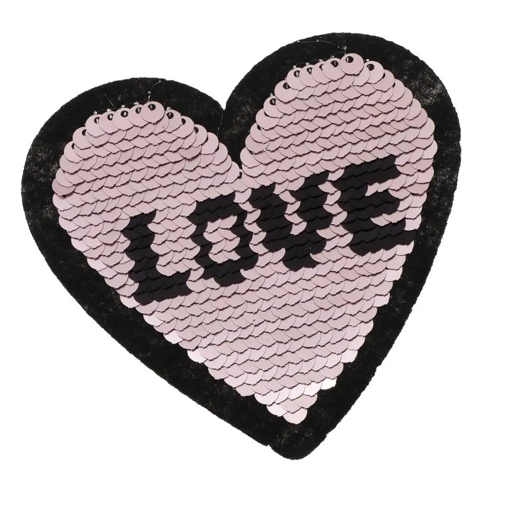 6pcs Heart Kid Patch Embroidered Cute Applique Sew Iron Jackets Jeans Clothes