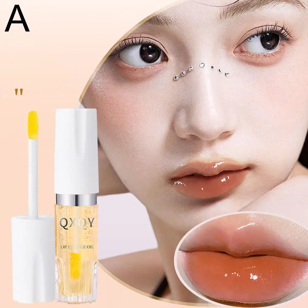 Warm Change Lip Oil Easy Color Shiny Pearl Long-Lasting Gloss Color Changing Lip Moisturizing X2H1
