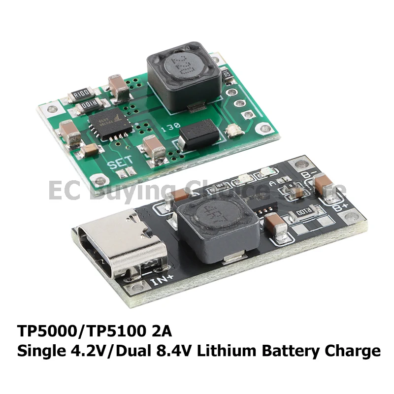 5pcs/1pcTP5100TP5000ChargeManagementPowerSupplyModuleBoard2ACharging/SingleCell4.2VDoubleCell8.4LithiumBattery-AliExpress502