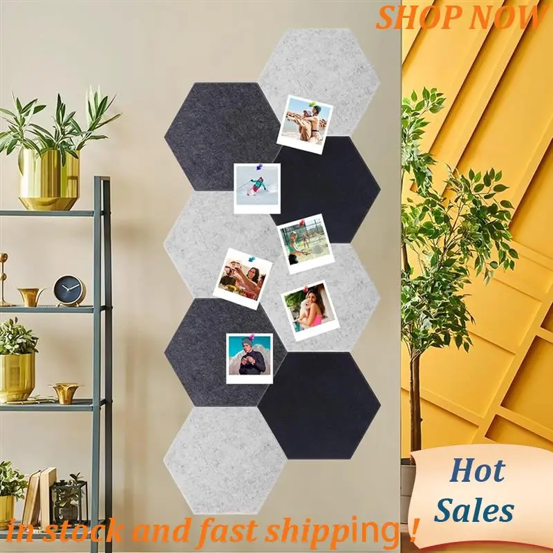 

ABVB-Acoustic Panels, 12 Pack Soundproof Wall Panels,Self-Adhesive Sound Absorbing, Hexagon Sound Proof Panels