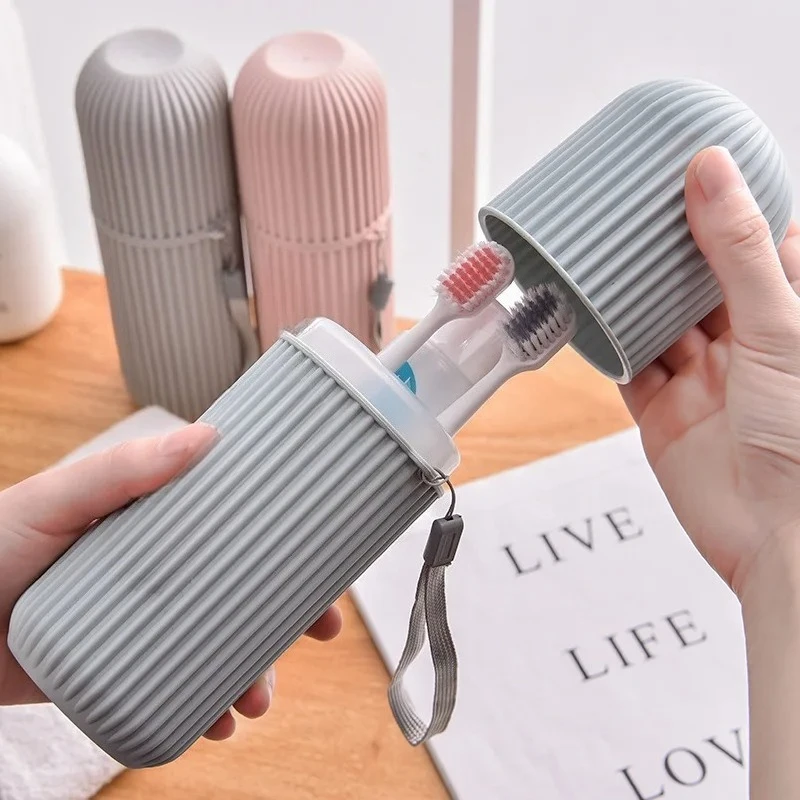 1pc Portable Toothbrush Toothpaste Holder Travel Toothbrush Case Storage Box for Camping Outdoor Bathroom