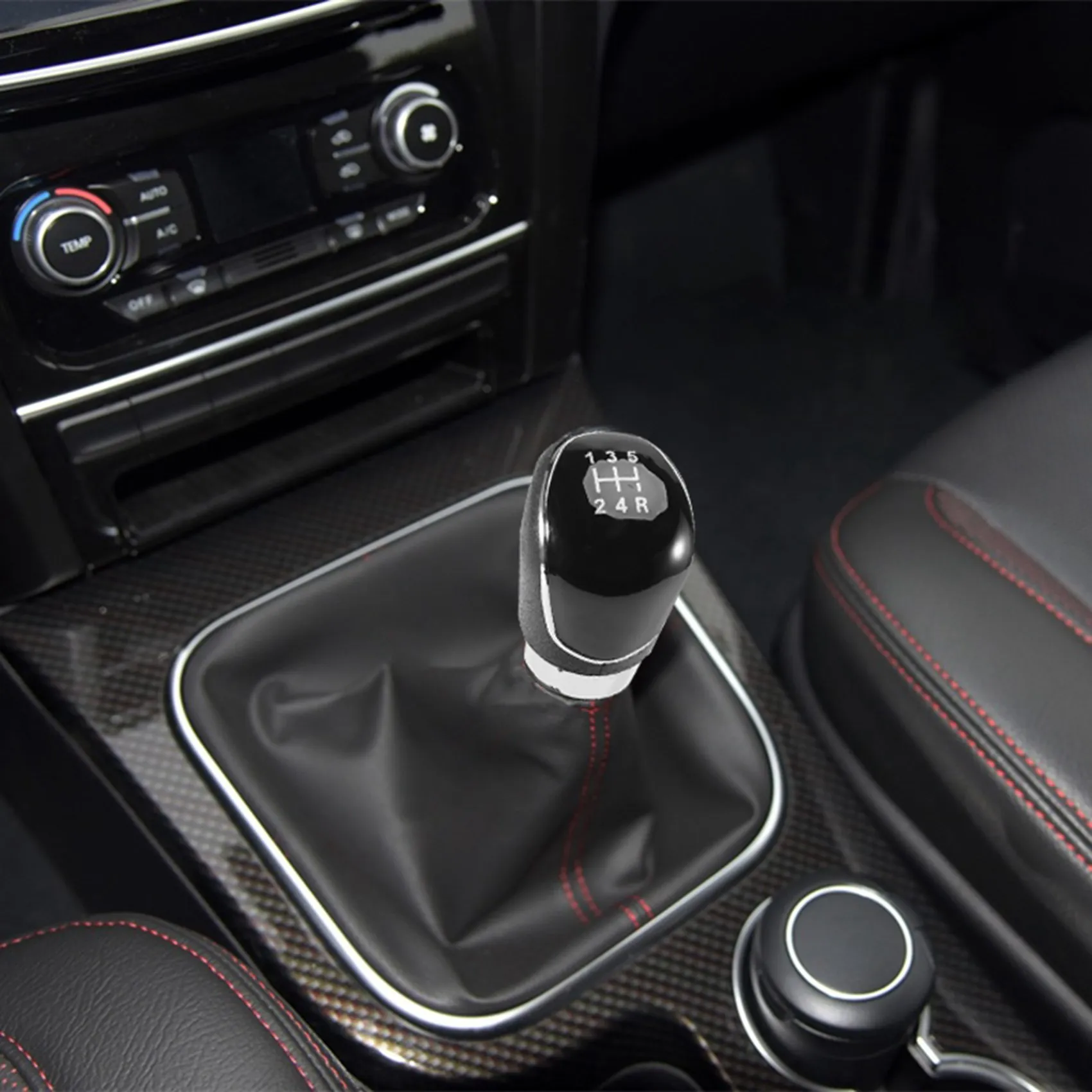 

5 Speed Gear Stick Shift Knob & Dust Boot Cover For Ford Focus MK2 2005-2012