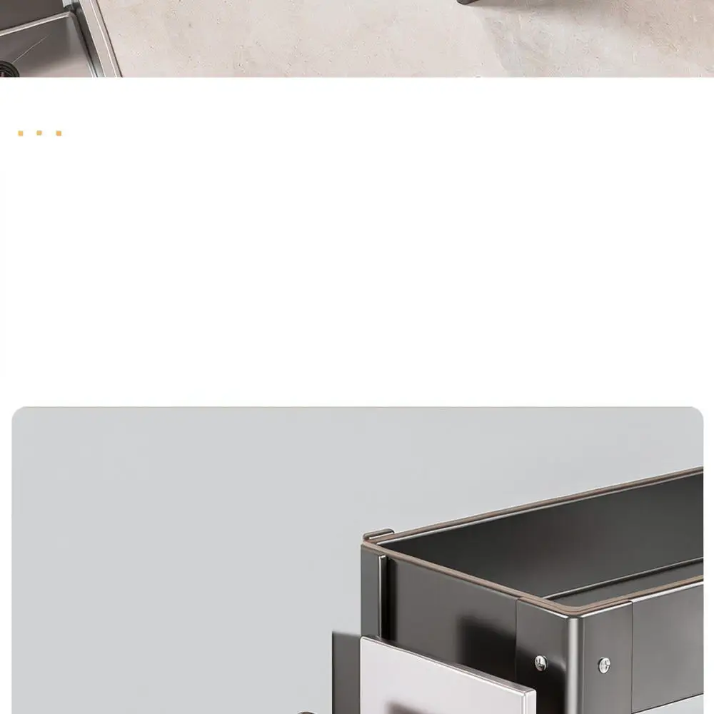 Compact Kitchen Corner Shelf Spice Storage Organizer Carbon Steel Countertop Rack Holder Space Saving
