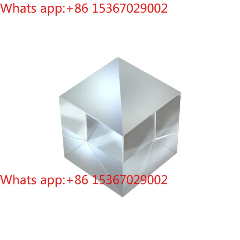 Glued quadrilateral prism optical glass with reflective film plating visual image cube  mirror