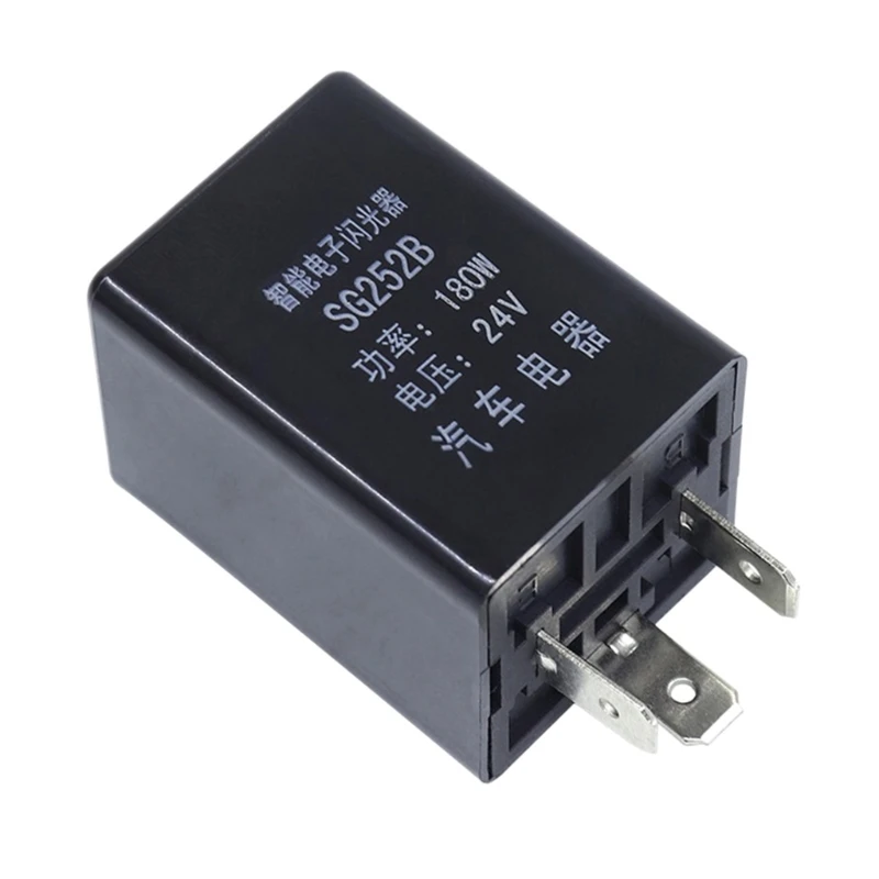 12V 24V 3 Pins Flasher Relay, 3Pin Turn Signals Flasher Relay, Fits LED Electronic Flasher Relay, for Turn Signal Hazard Warning