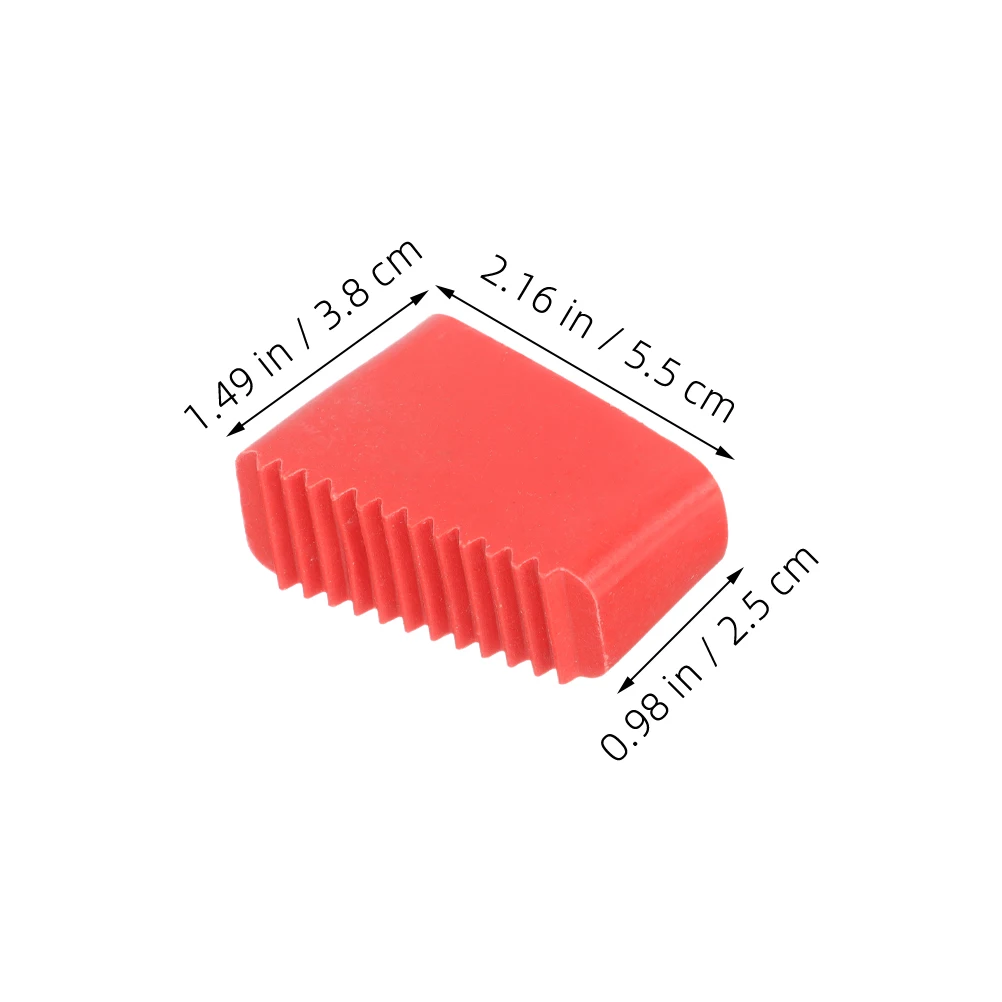 2Pcs Rote Leiter Füße Abdeckungen Gummi Boden Protektoren Hause Im Freien Robuste Verdickte Anti Slip Pads Bau Werkzeuge