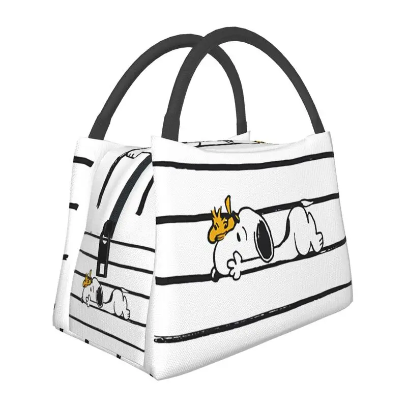 

Manga Snoopy Woodstock портативные ланч-боксы женские многофункциональные мультяшные холодильники для собак термоизолированная сумка для обеда