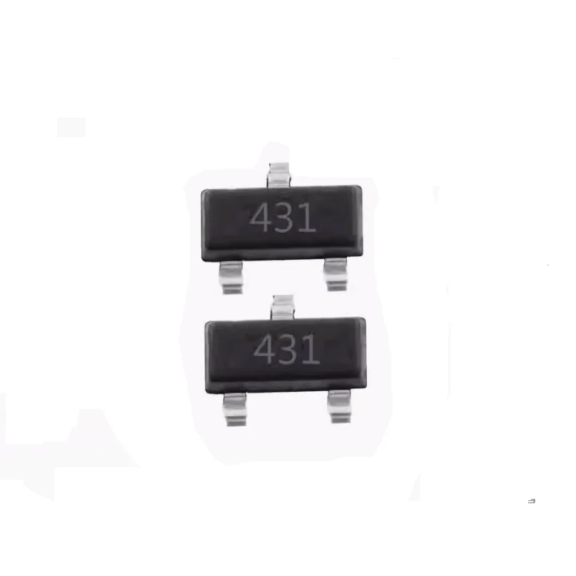 50pcs TL431A Free Shipping TL431 Voltage References 2.5-36V Prog Adjust SOT-23 431 New Original