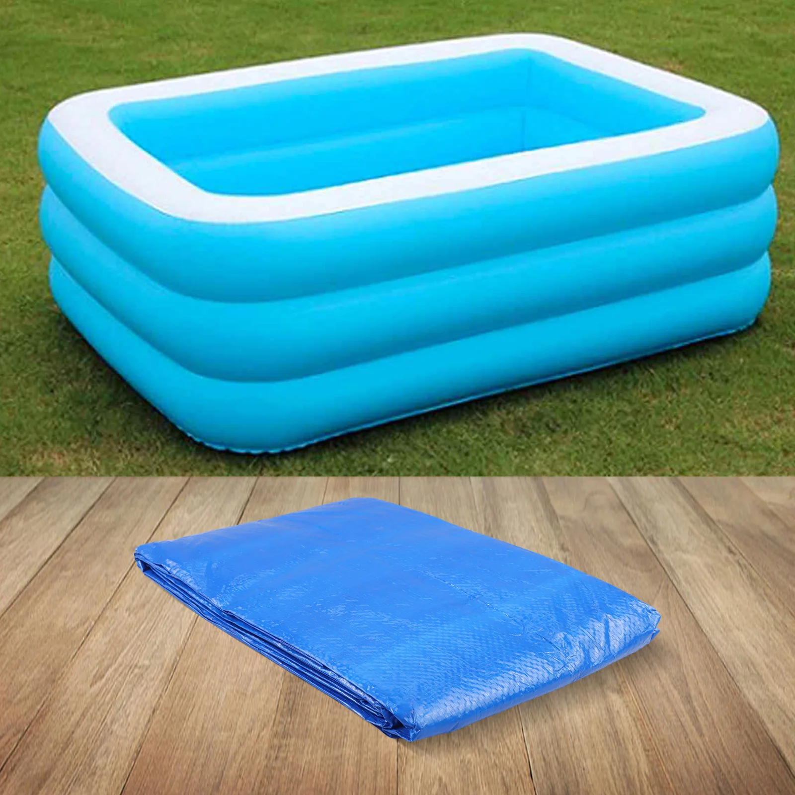 Inflatable Pool Cover Protective Pool Cover Waterproof And Windproof Abrasion-Resistant For Above-ground Pools