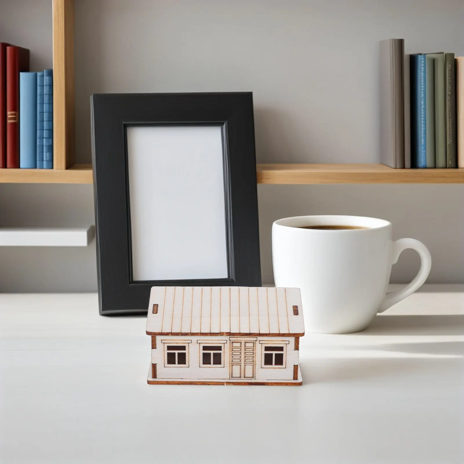 Casetta in Legno, Piccola Cabina in Legno Grezzo da Dipingere Fai-da-Te, Kit Cabina in Legno Non Finita, Decorazione Natalizia in Miniatura, Regalo Artigianale