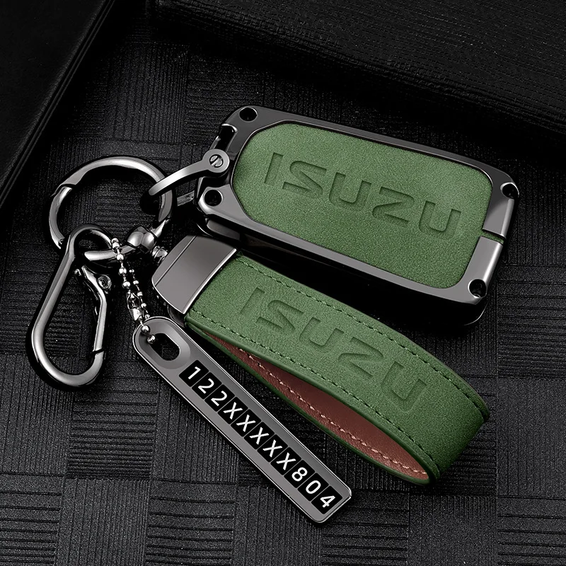 Car Smart Remote Key Fob Case Cover Shell Bag For Isuzu D-MAX MUX Truck DMAX 2015 2016 2017 2018 2019 2020 Keychain Accessories