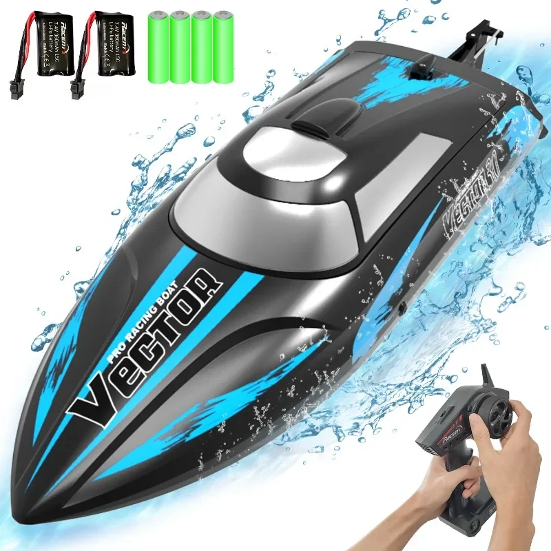 795-3 2.4G RC Boat Toys for Boy Double Sided Navigation 30Km/h High-Speed Remote Control Waterproof Speedboat Kid Children's Toy