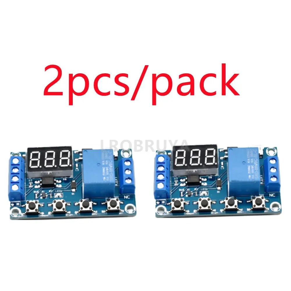 One package of two 1-way delay power off off trigger cycle timing circuit 6-30V switch relay delay module time [35290] LTa-0074