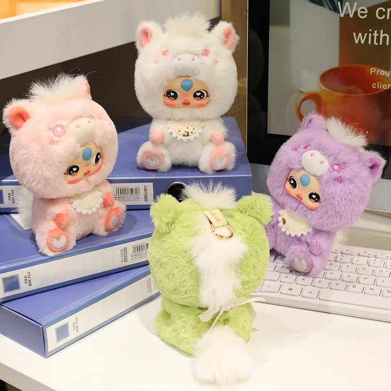 16cm/6.29in Cute Colorful Cartoon Pony Vinyl Doll Plush Toy Backpack Pendant Stuffed Plush Toy Birthday Gift For Kids,Friend