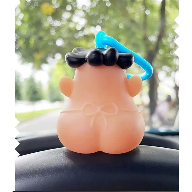 FBIL-Relaxing Keychain Pendant Blackhead Picking Stress Relief Quirky Fun Jewelry Accessory Sturdy Design 3