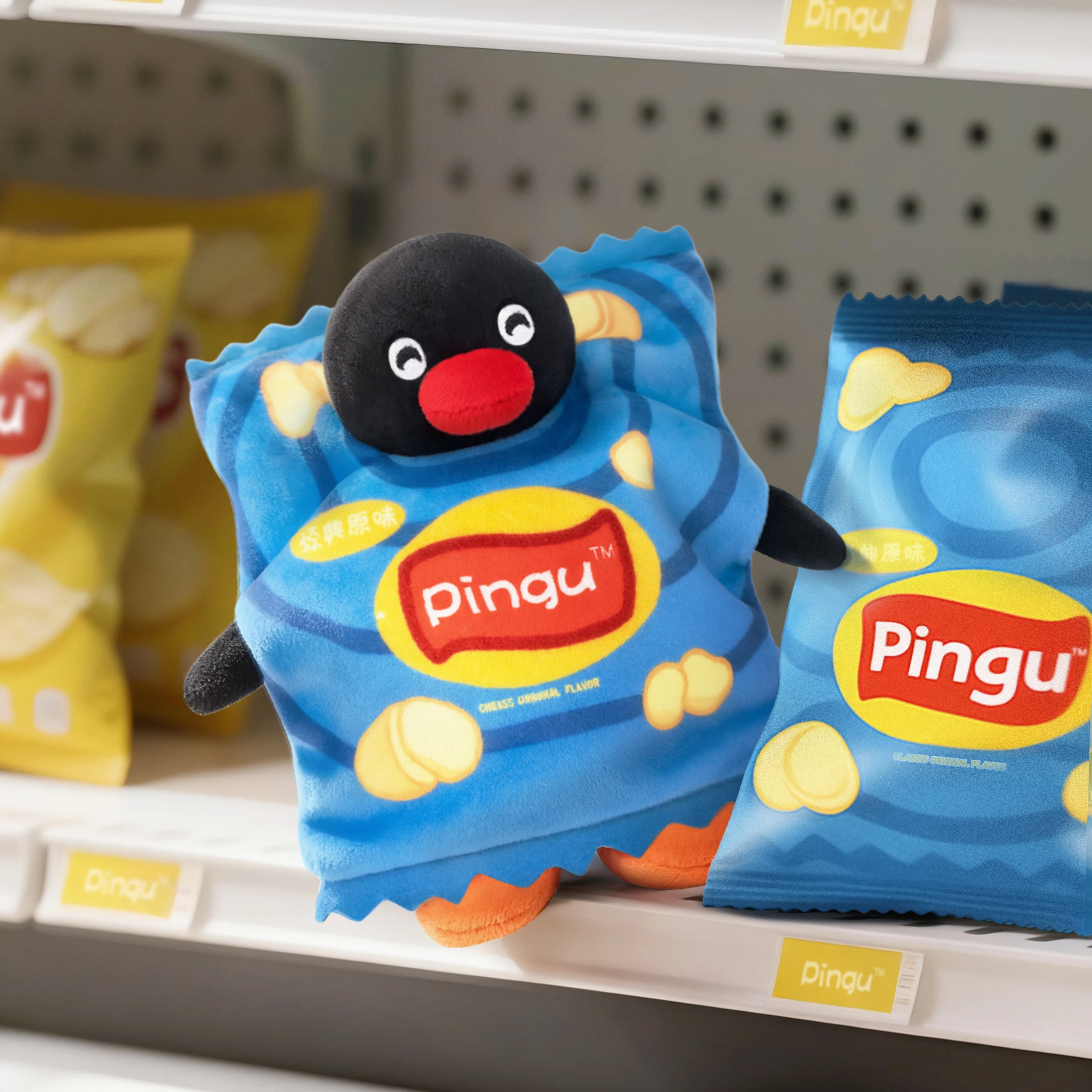 Genuine Pingu Penguin Family Hide And Seek Cat Series Blind Box Pendant Kawaii Pingu Surprised Box Figurines Girls Holiday Gifts