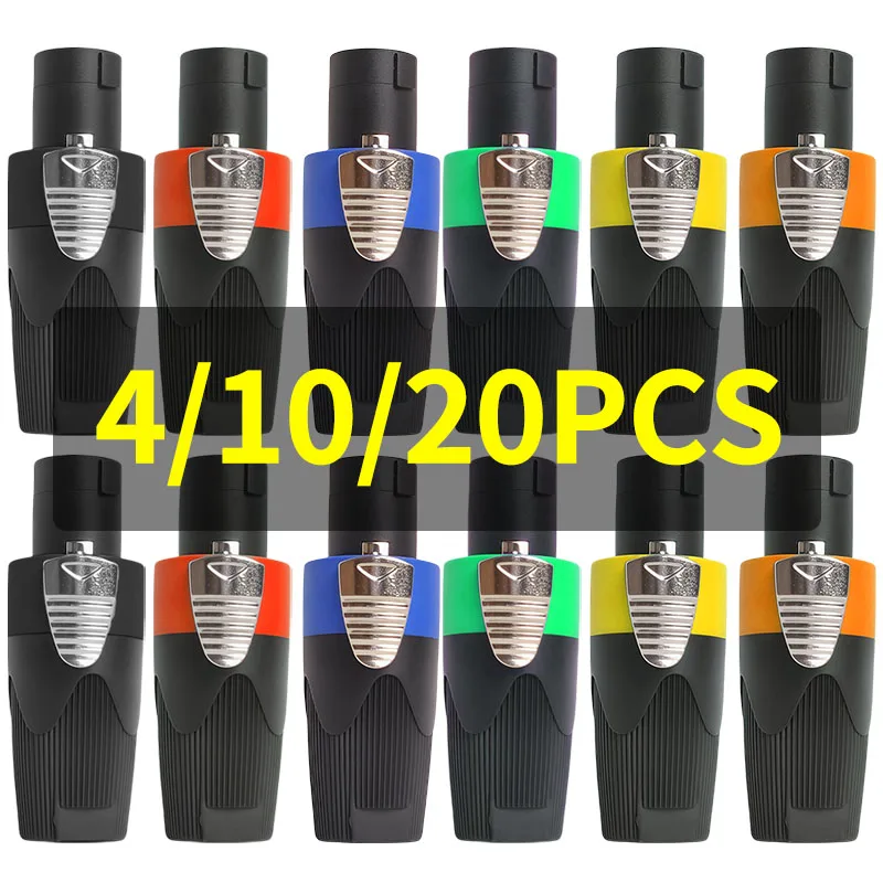 4/10/20pcs 4-Pin Neutrik Style Speaker Connectors - Twist Lock Plug for Amplifier Cable PA System