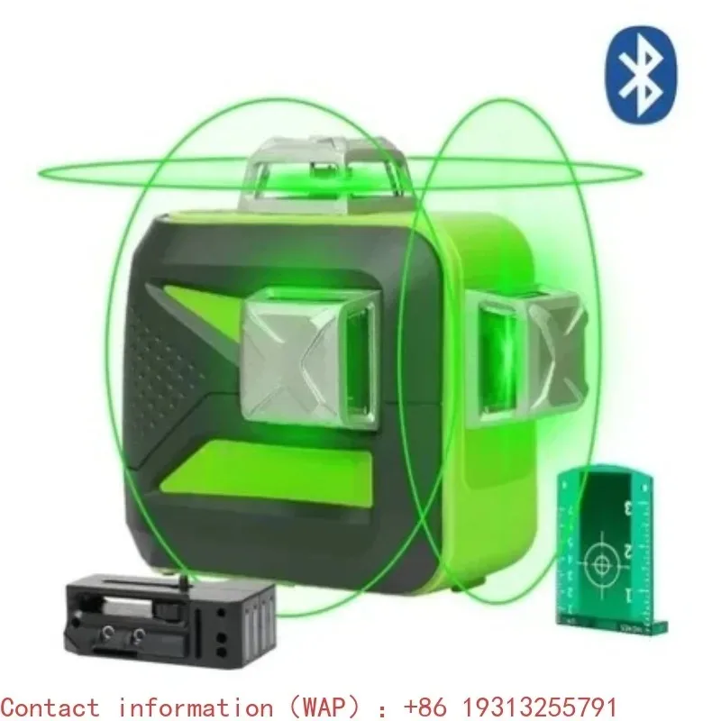 【From China】Huepar 603BT-H3D 12 Line Level 360 Green Line Self Leveling Level