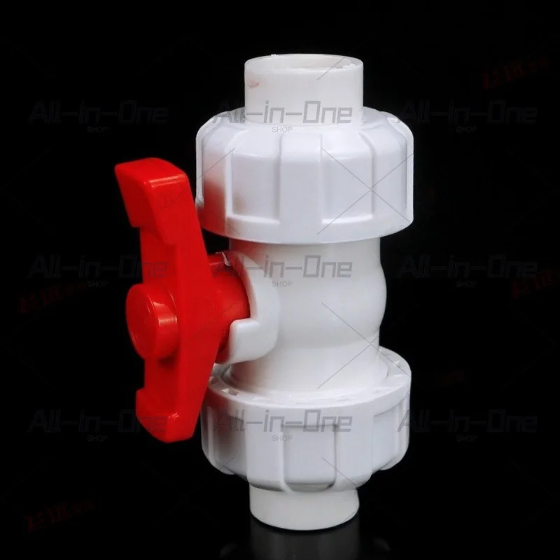 50mm-pvcダブルユニオンボールバルブ、キッチン排水・下水道管用トゥルーユニオン遮断弁