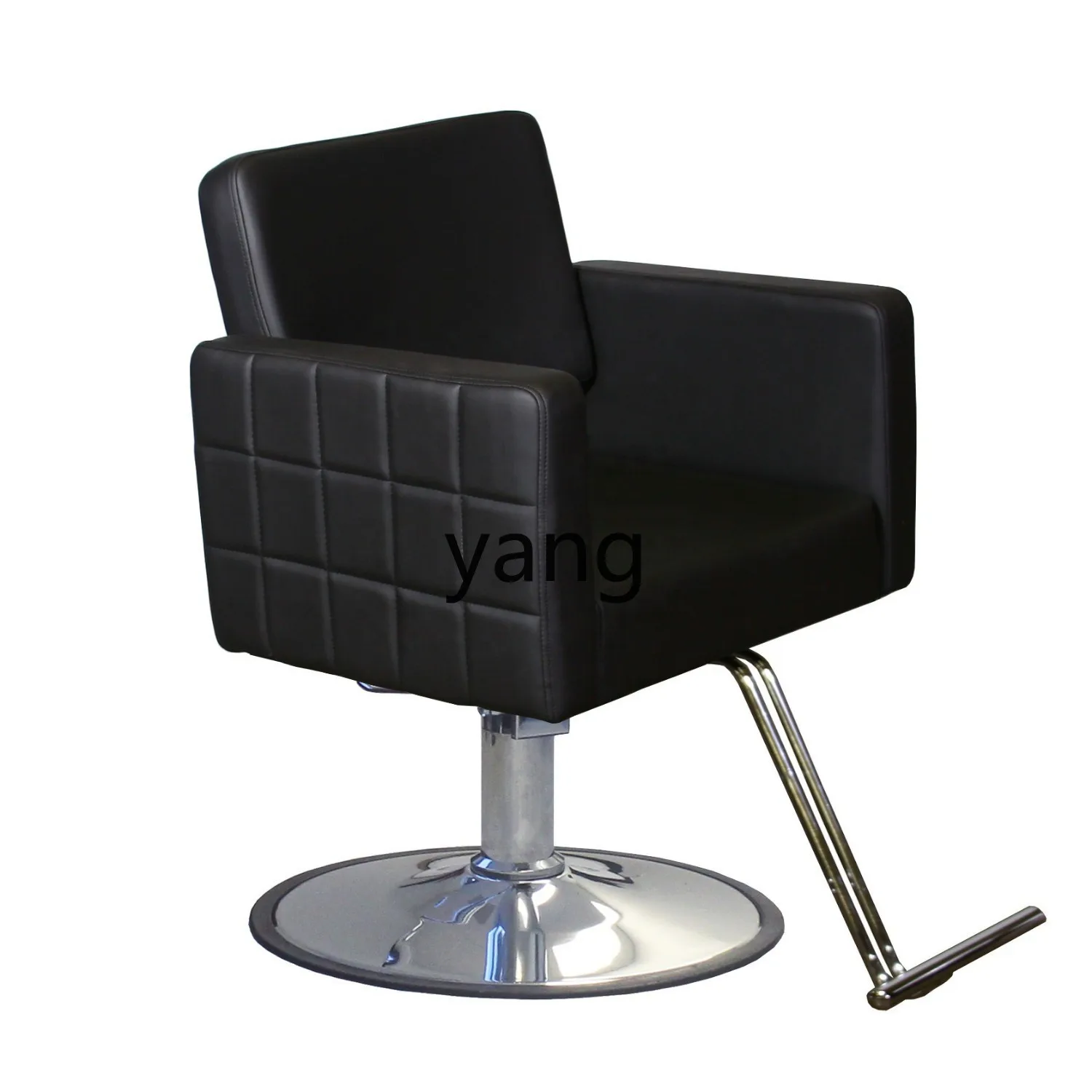LH Hair Salon Chair Simple Barber Shop Adjustable Rotary Lifting Salon Chair