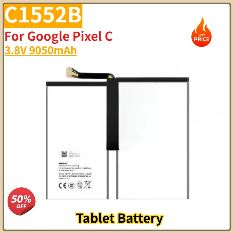 

High Quality C1552B Tablet Battery 3.8V 9050mAh For Google Pixel C Brand New Replacement Battery