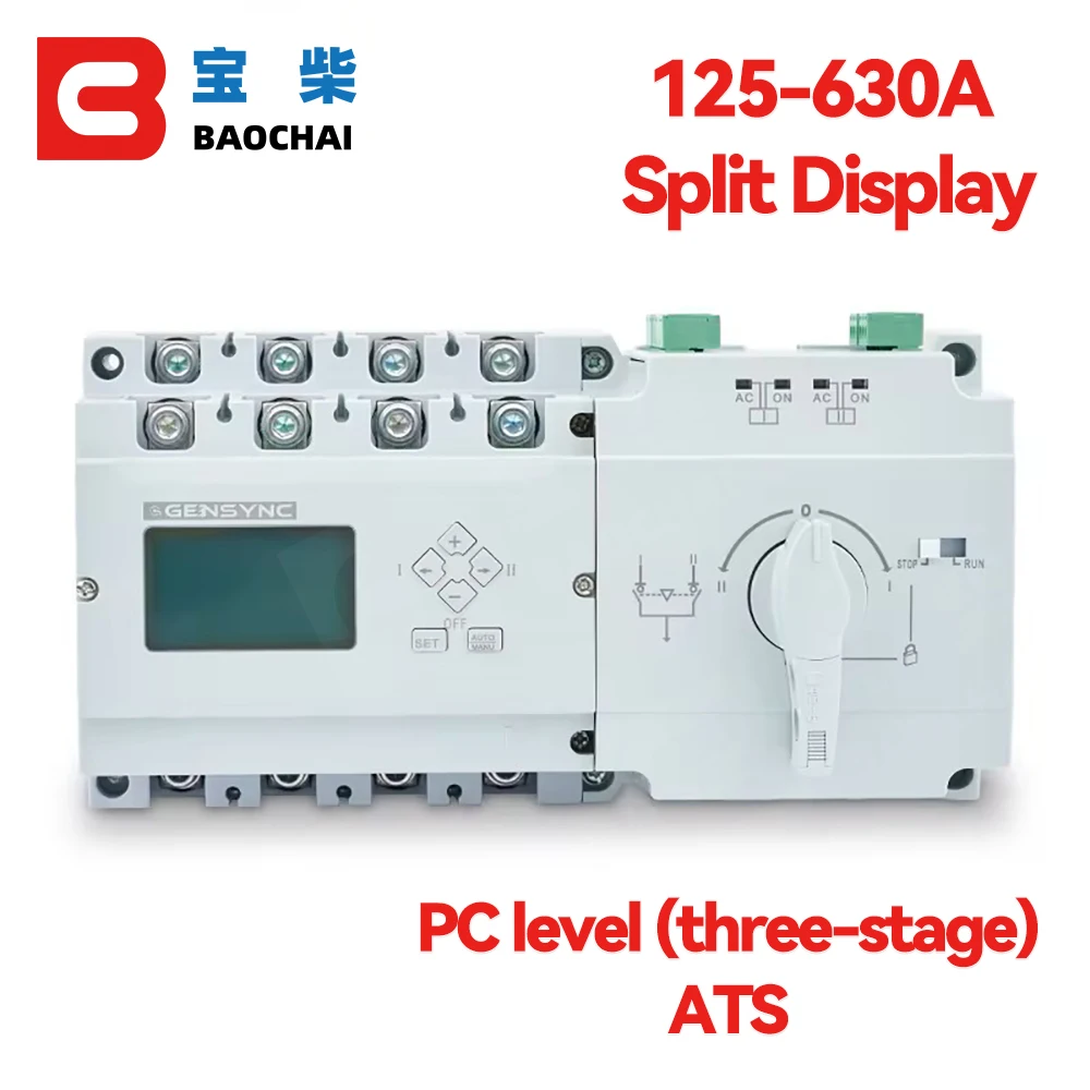 Generator ATS Automatic Transfer Switch Double Power Controller 63A 100A 125A 250A 630A 1000A ATS SLS3-125B