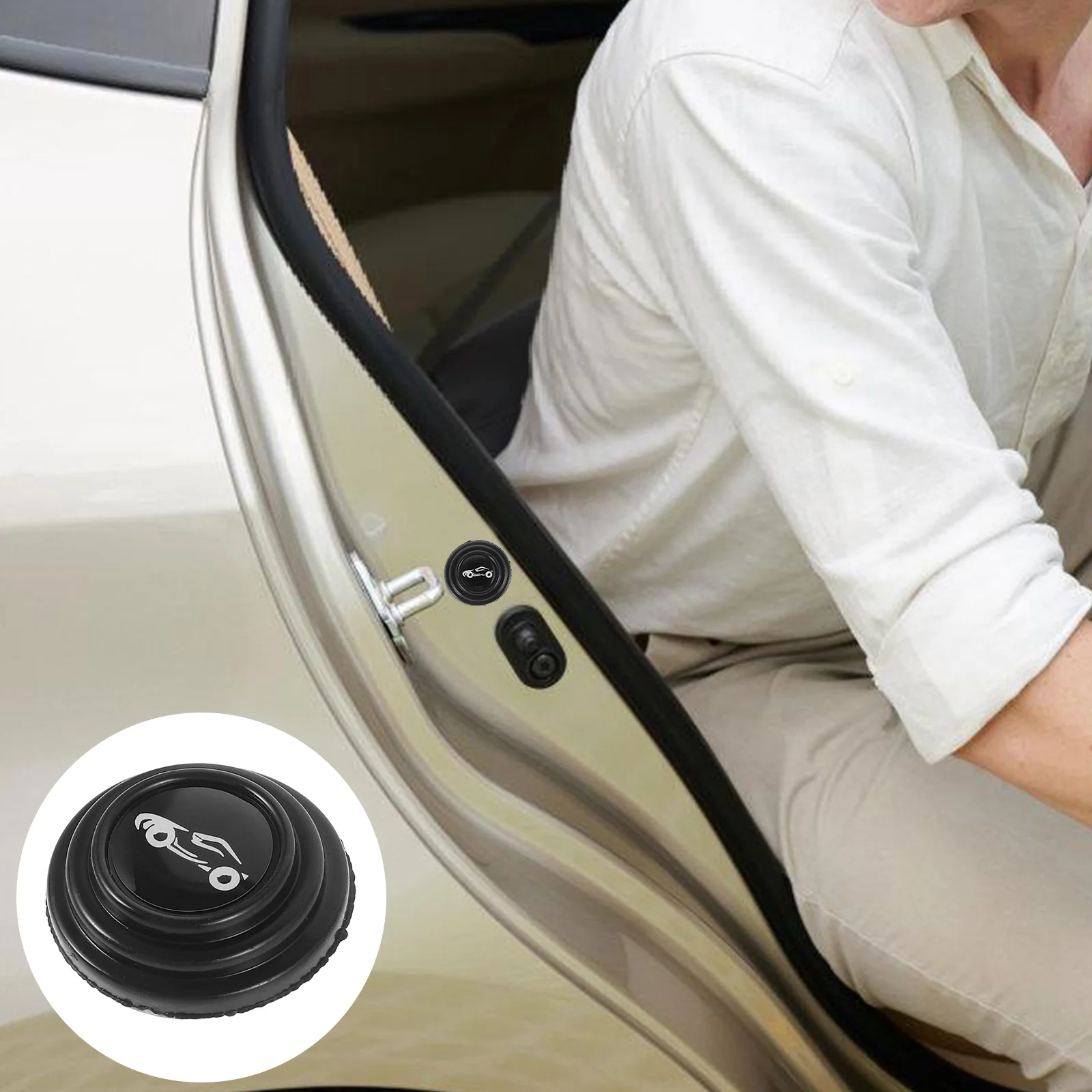 8 Pcs Door Shock Pad Car Accessories Bumper Protector Absorber Cushion