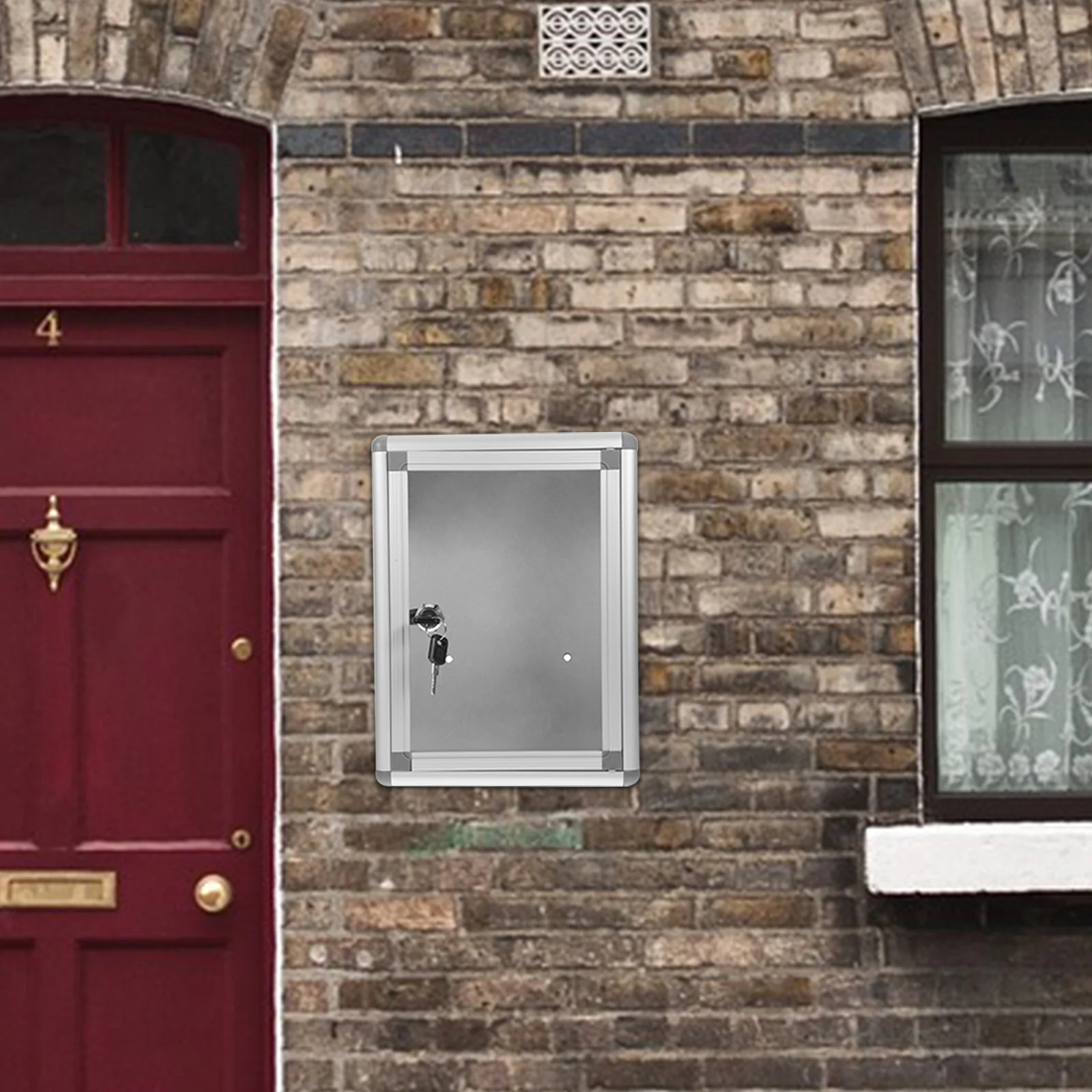 

Wall Mounted Suggestion Aluminum Alloy Letter Box Large Mail Storage Box Office Supplies For School Factory Work Unit Household