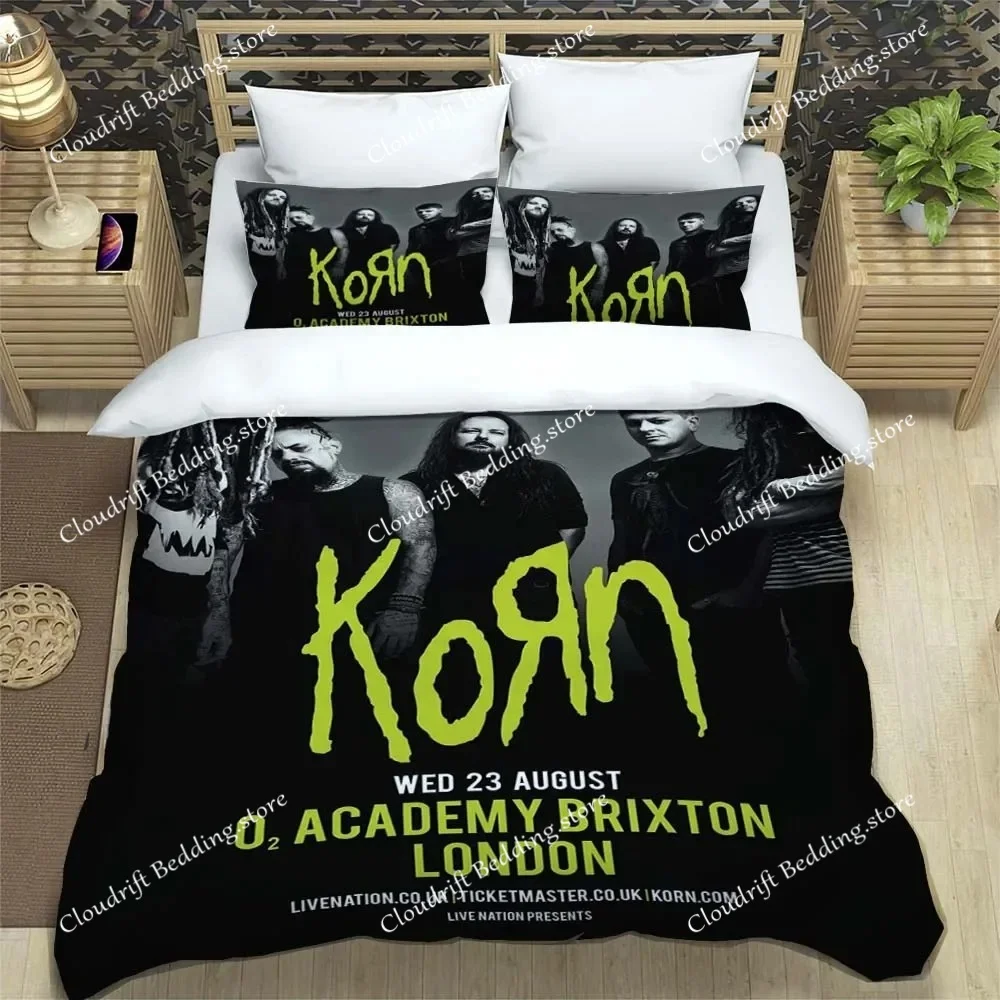 

Fashion Rock Band K-Korn Sheet Quilt Covers Bedding Dormitory Sheets Bedding Set Soft Warm Bedding Set