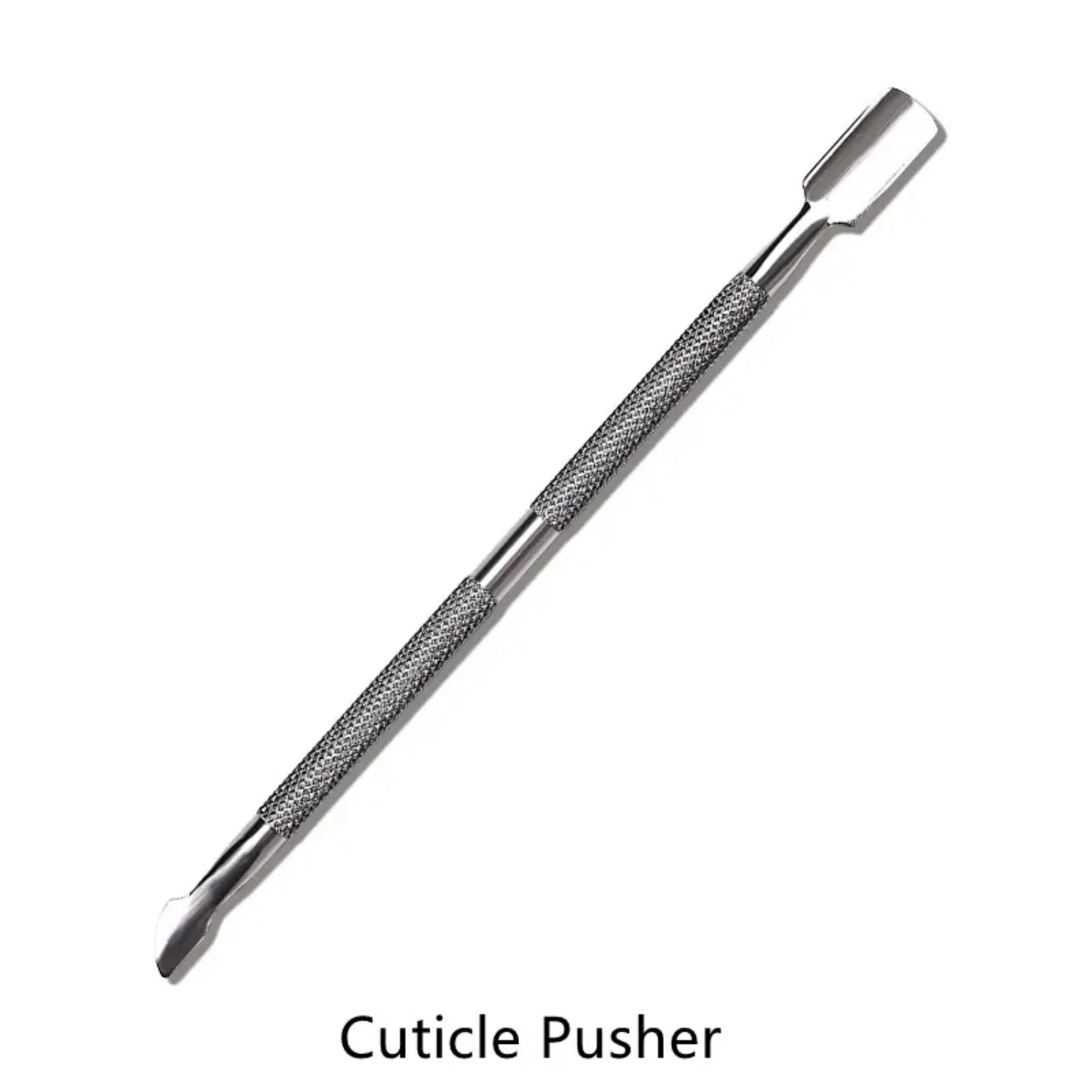 

Manicure Nail Tool Silver Steel Cuticle Pusher for Precise Cuticle Removal and Nail Care - Professional Nail Art Supplies for Sa