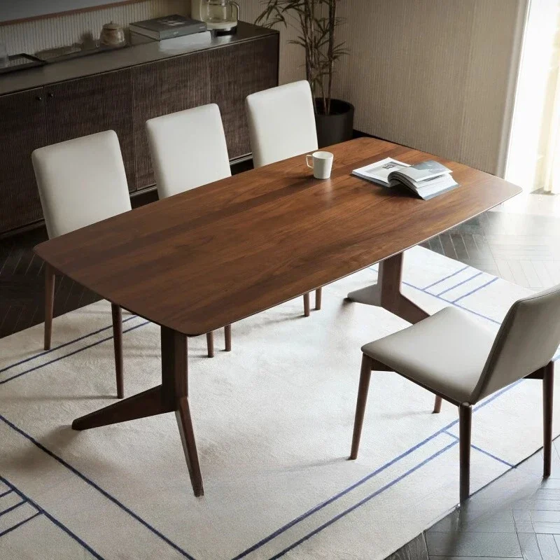 #Side Wall Dining Table Outdoor Tourist Mid Century Wood Dining Table Modern Nordic Study Juegos De Comedor Office Furniture
