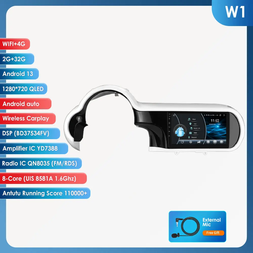 2din Android13 Autoradio Voor Renault Twingo 2014-2024 Auto Multimediaspeler Autoradio Navigatore Draadloze Carplay 360Camera