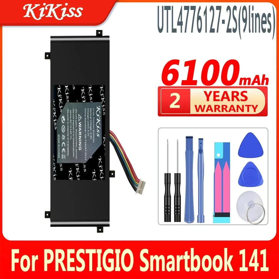 6100mAh KiKiss Powerful Battery UTL4776127-2S (9lines)	For PRESTIGIO Smartbook 141 C2 Laptop