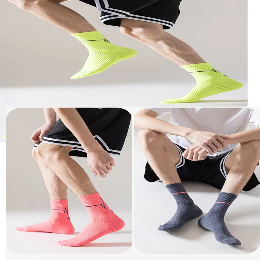 3/6 pares de calcetines profesionales para correr para hombre y mujer, calcetines de ciclismo Whiteline para maratón, calcetines deportivos para correr para hombre y mujer