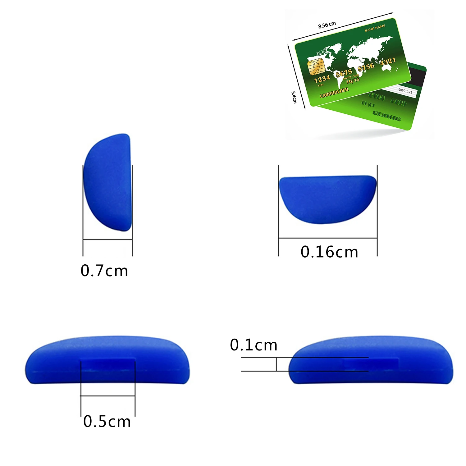 1Pairs Non-slip Silicone Plug-in Cushion Stipules Nose Pads For Kid Children Comfortable On Glasses Inserted Nose Pad