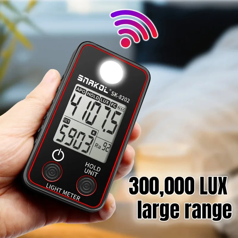Precise Spectrometer Portable Multifunctional Spectrometer Digital Display Optical Instruments Color Temperature Lighting Tool