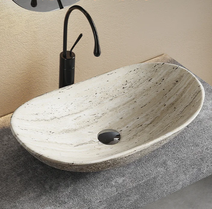 Aquarius B0075 Modern Design Countertop Artificial Stone Wash Basin For Hotel Use 9L Capacity 3-Year Warranty Auspicious Ingot
