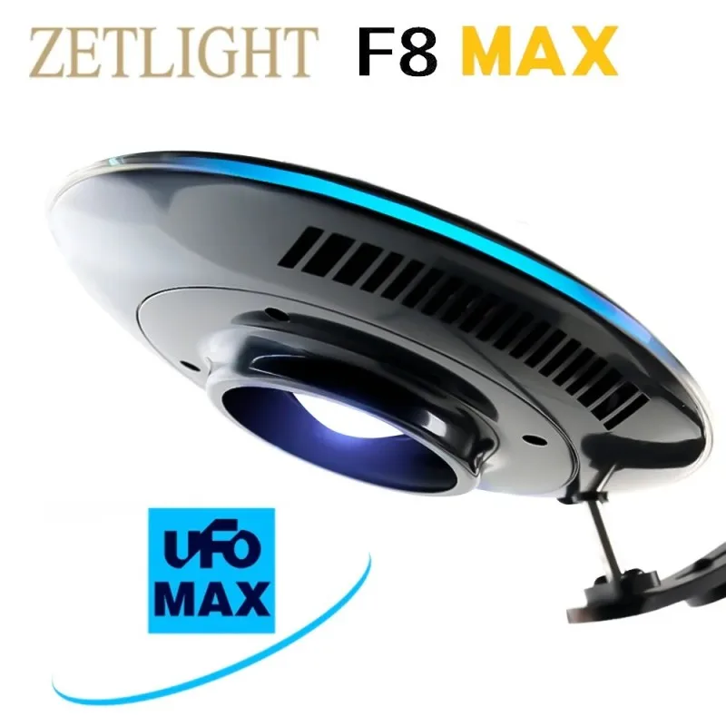 Lámpara para Acuario ZETLIGHT F8Max 96W WRGB de Espectro Completo, Bluetooth, Regulable, para el Crecimiento de Plantas y Algas, para Paludarios y Peceras Plantadas