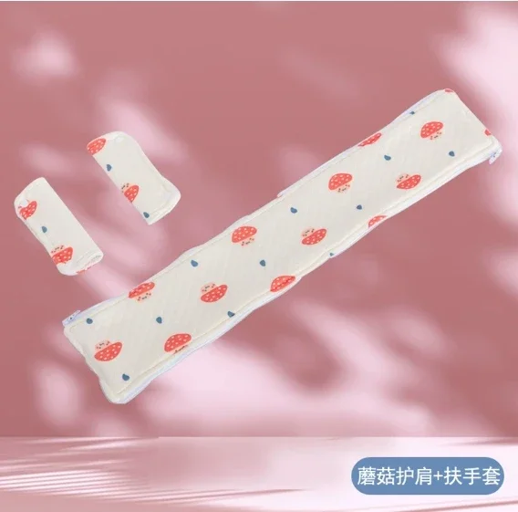 Baby Stroller Armrest Cover Stroller Shoulder Armrest Cover Shock-Absorbing Warm Cotton Baby Stroller Accessories