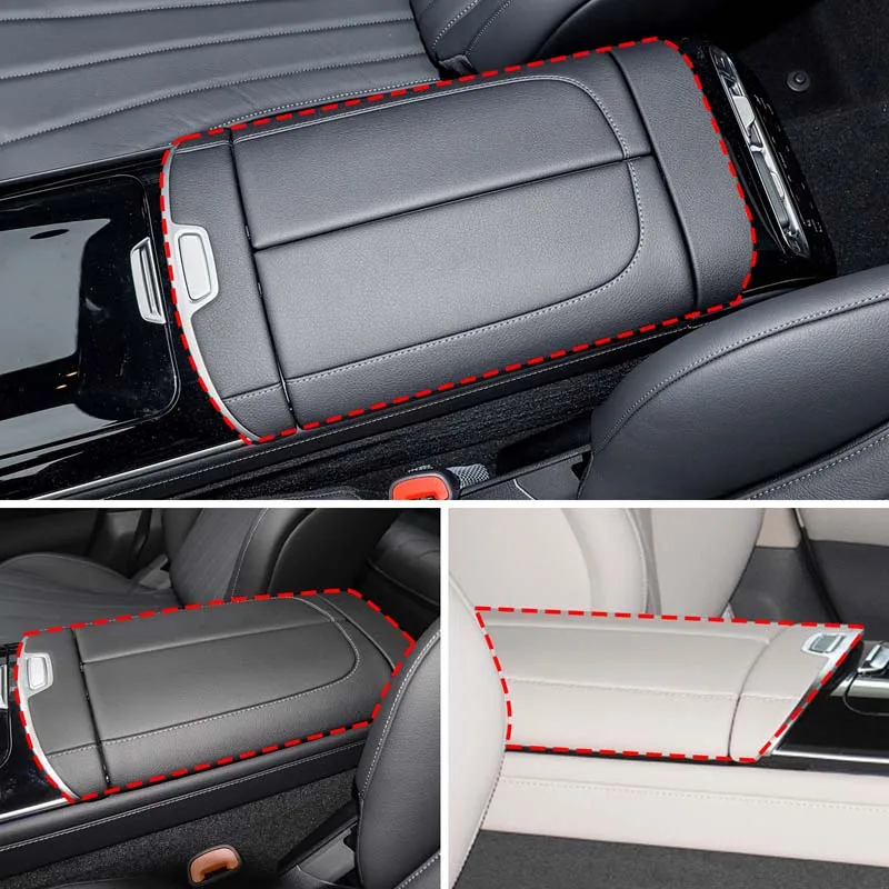 

ABS Plastic Carbon Fiber Car Center Console Armrest Box Trim Cover for Mercedes Benz S Class W223 2021-2024 Auto Accessories