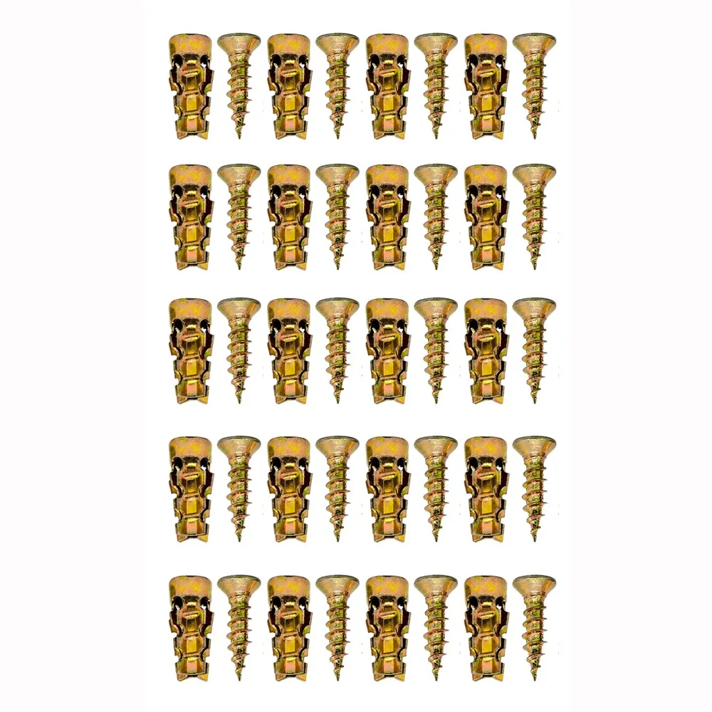 New 6×14mm Self Tapping Screw Short Metal Hinge Repair Screw Serrated Drywall Drilling Plug Drywall